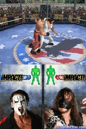 TNA Wrestling Impact! - Cross the Line (USA) screen shot game playing